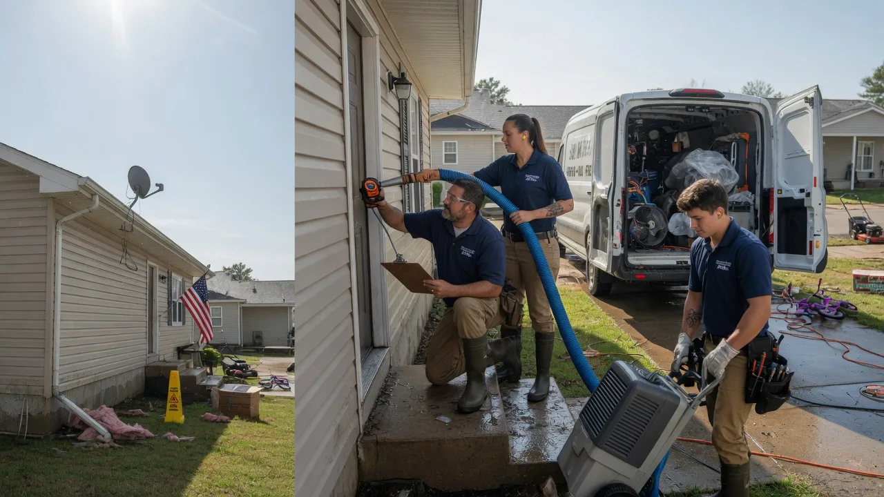 Ceiling Water Damage Restoration in Garland, PA near me